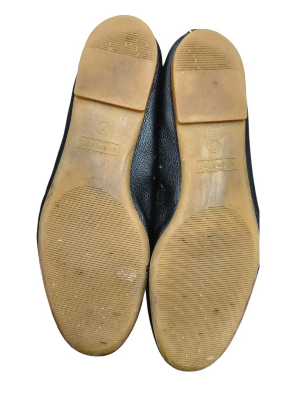 Everlane The Day Glove Ballet Flats Black Leather Slip On Shoes Women's US 7